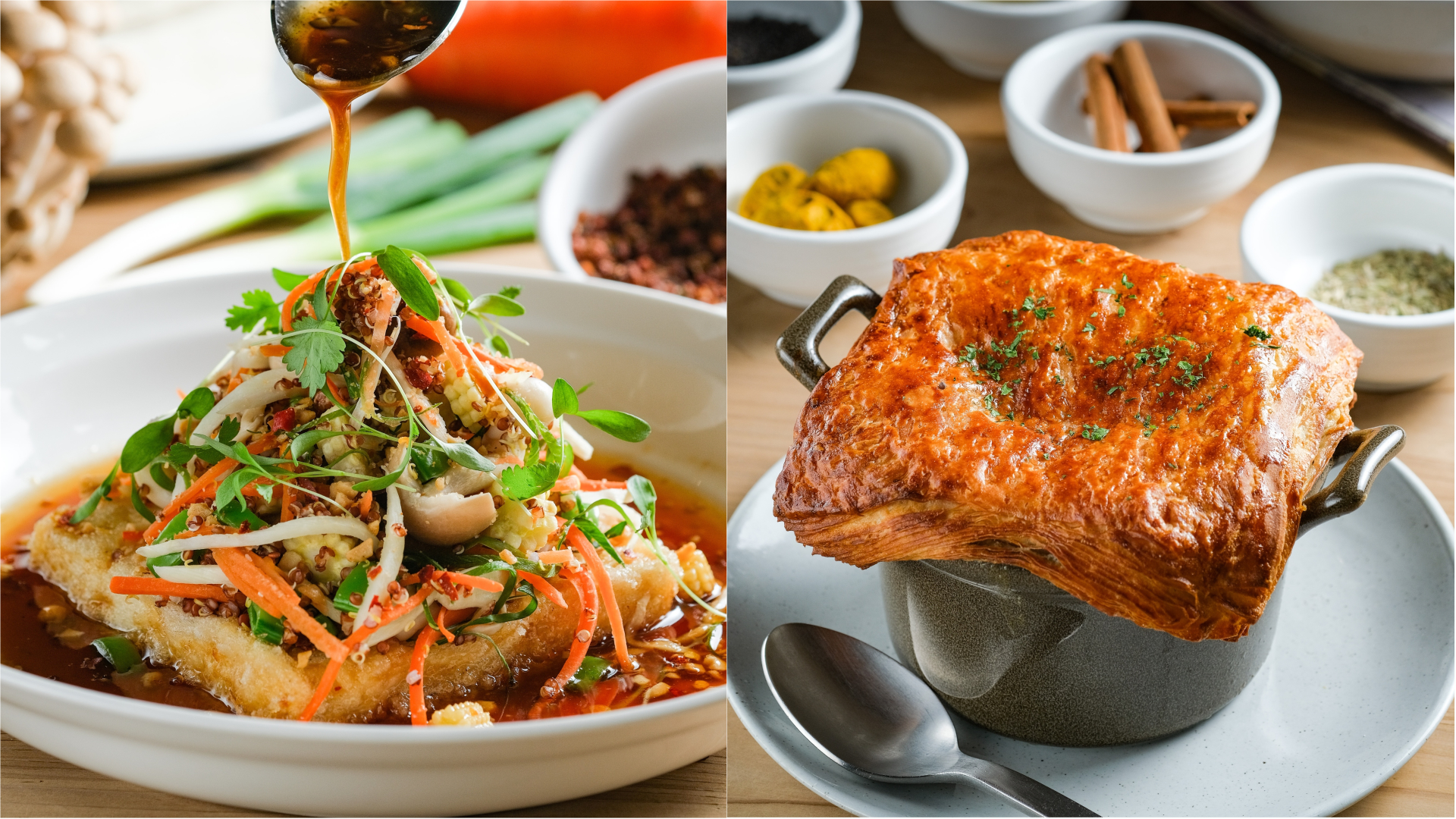 「Woolloomooloo」的蔬食新菜，烹調不花稍，馥郁暖心。