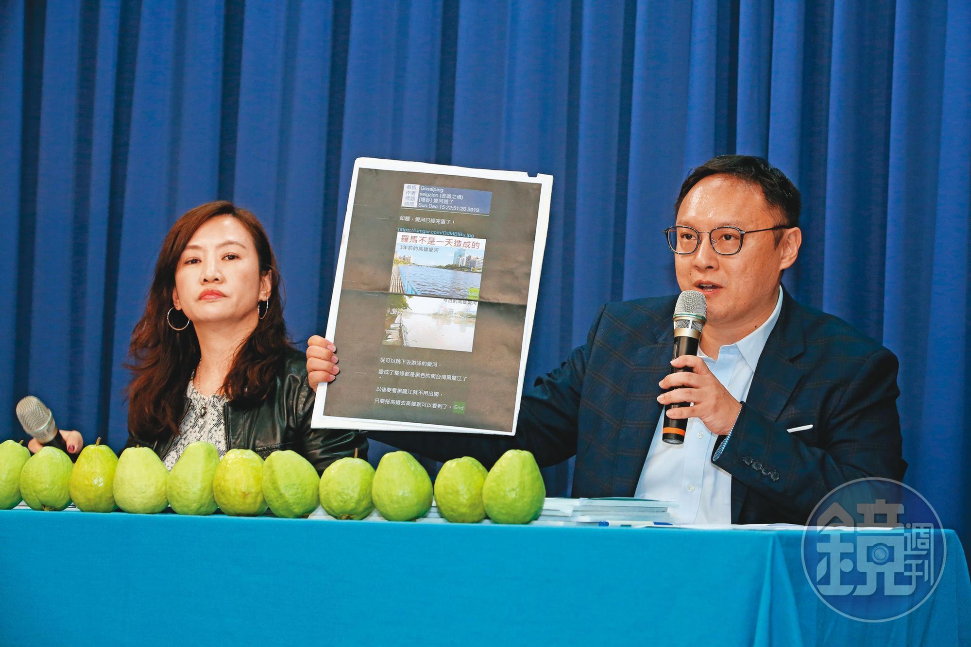 為降低罷韓聲浪，韓市府決定換掉屬「鷹派」的王淺秋（左）等政務官，改由論述能力強的鄭照新（右）掌新聞局，重塑市府形象。