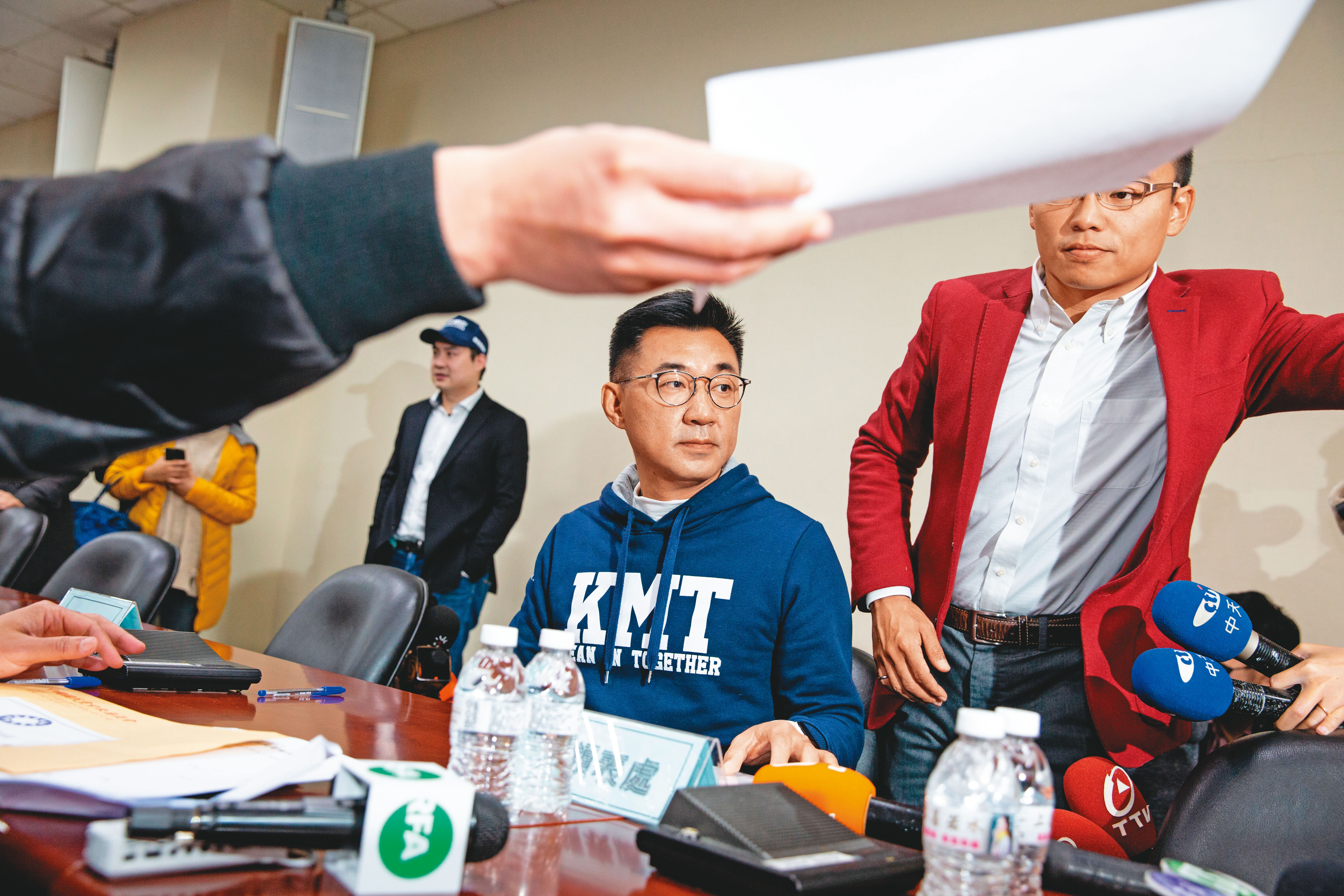 獲黨內青壯派力挺角逐黨魁的江啟臣最近聲勢大增。