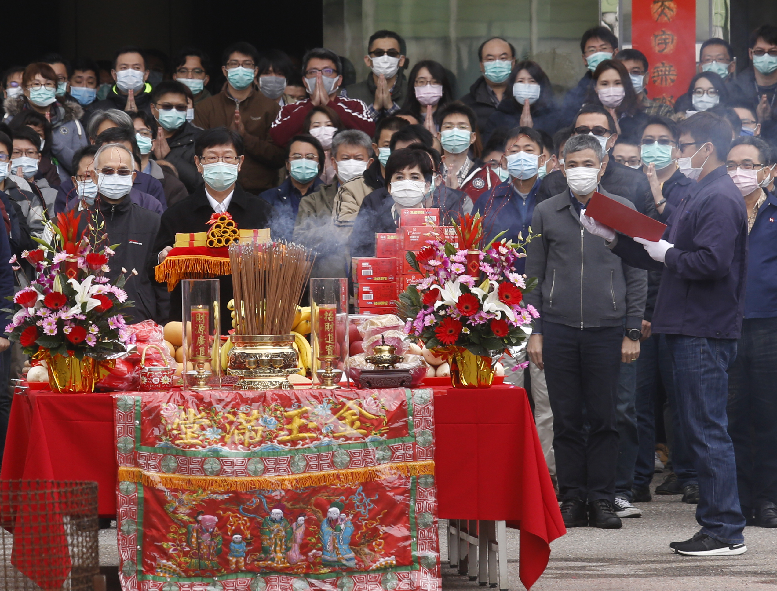 鴻海全體總動員，由董事長劉揚偉擔任總指揮官帶頭防疫。（今周刊提供）