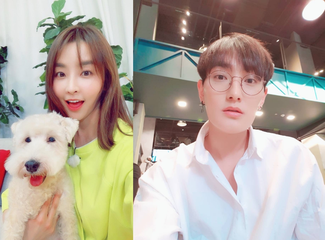韓星安七炫與鄭柔美認交往中。（翻攝自安七炫、鄭柔美IG）