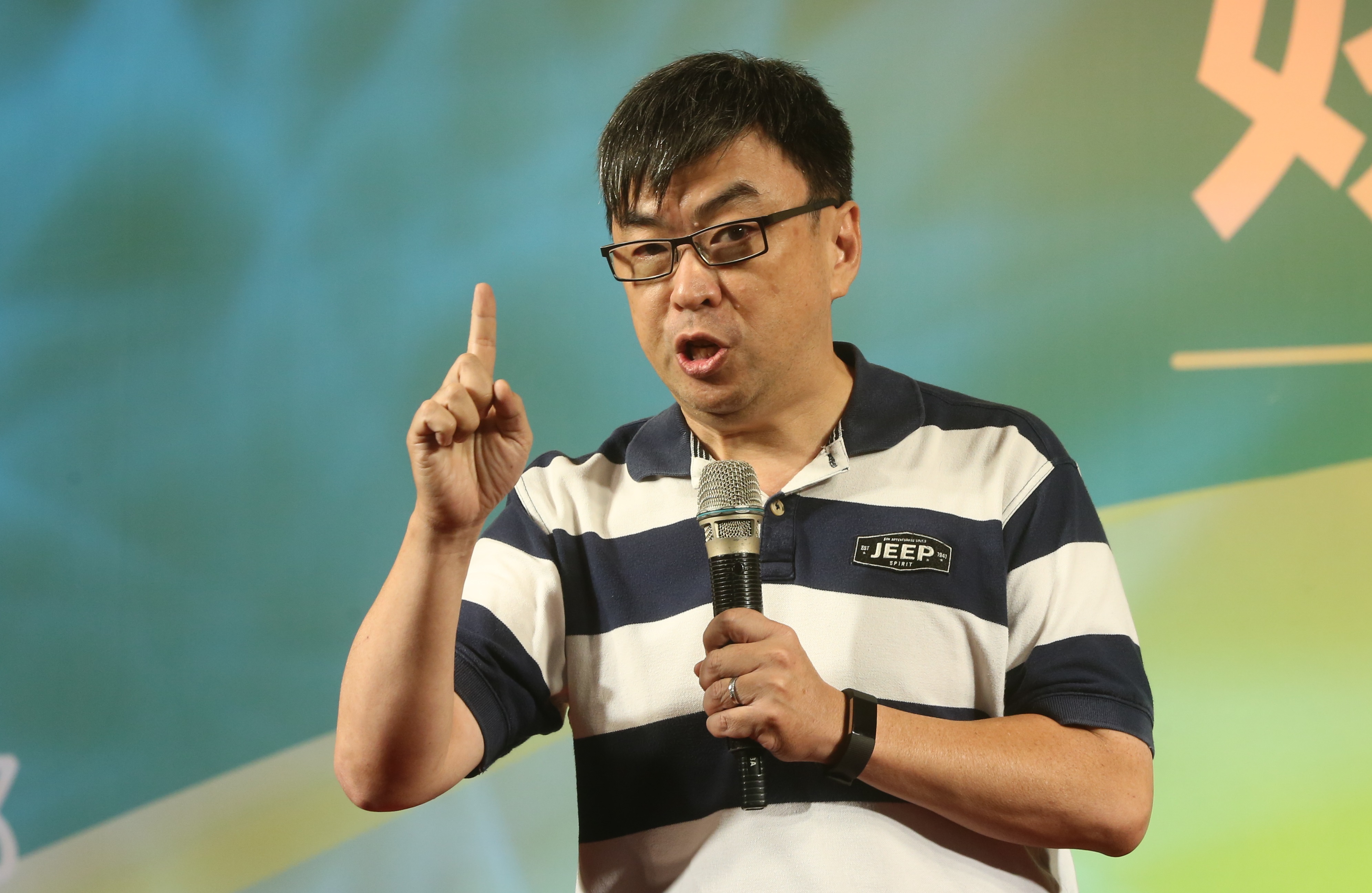 段宜康透露自己從傳出疫情到現在,家裡沒有足以防病毒的口罩,他也沒去買,因為他認為現在這個階段並不需要。(資料照)