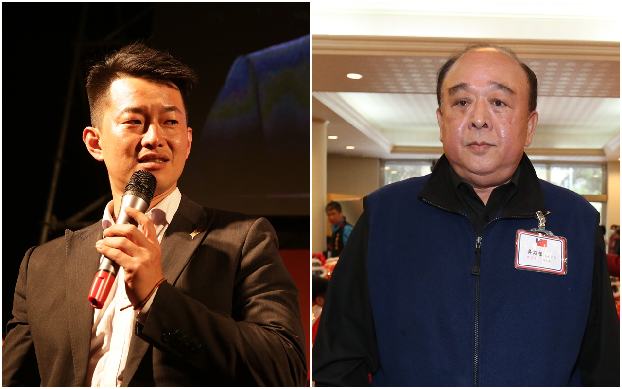 吳斯懷（右）質疑國軍協助生產口罩，有「圖利廠商」等疑慮，引起基進黨立委陳柏惟（左）不滿，反過來質疑中國國民黨「在台灣有沒有圖利中國的問題？」（本刊資料合成照）