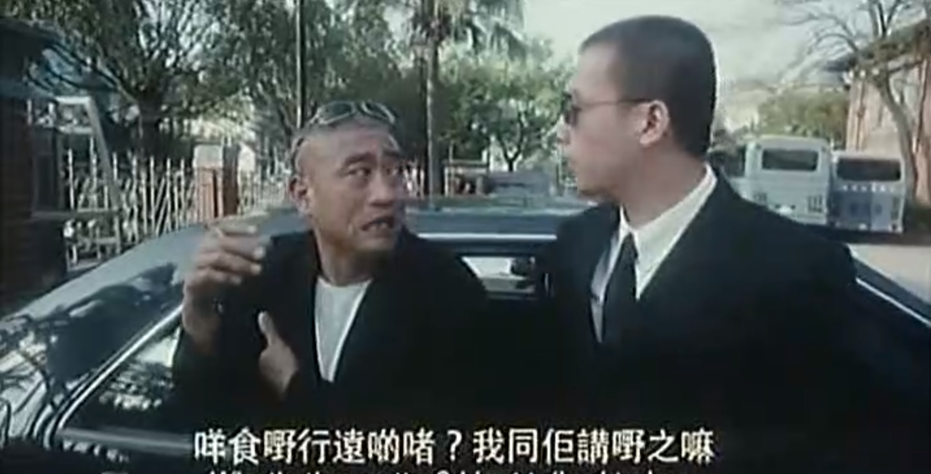 1996年的港片《古惑仔2》曾在立法院大門前廣場取景。（翻攝網路）