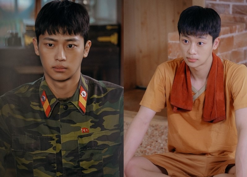 李信盈在《愛的迫降》飾演玄彬的下屬，外型神似金秀賢的他也因戲一夕爆紅。（Netflix提供）