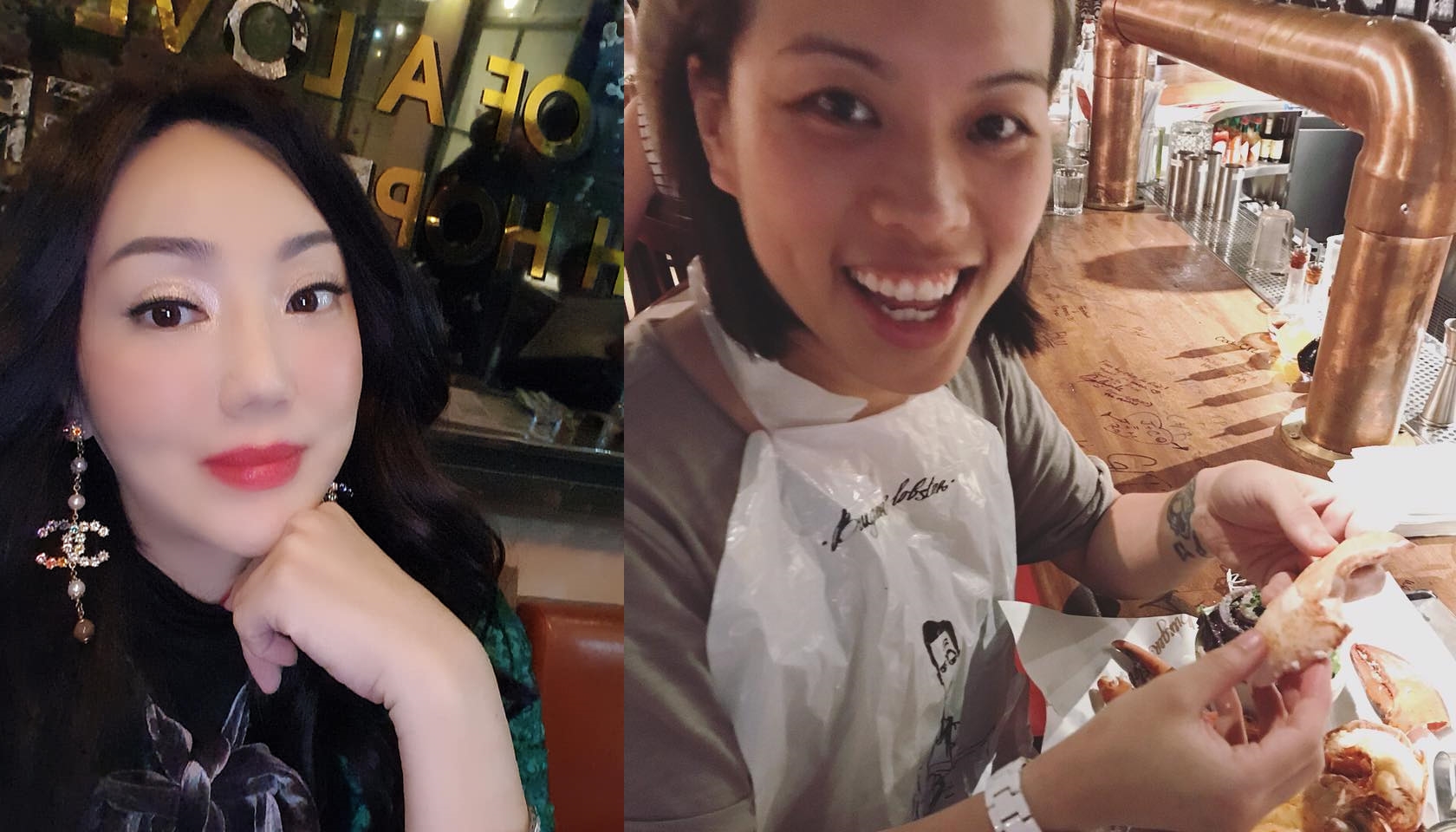 葛仲珊（右）與沈嶸的意見相左，前者挺范范，後者則罵。（翻攝葛仲珊、沈嶸臉書）