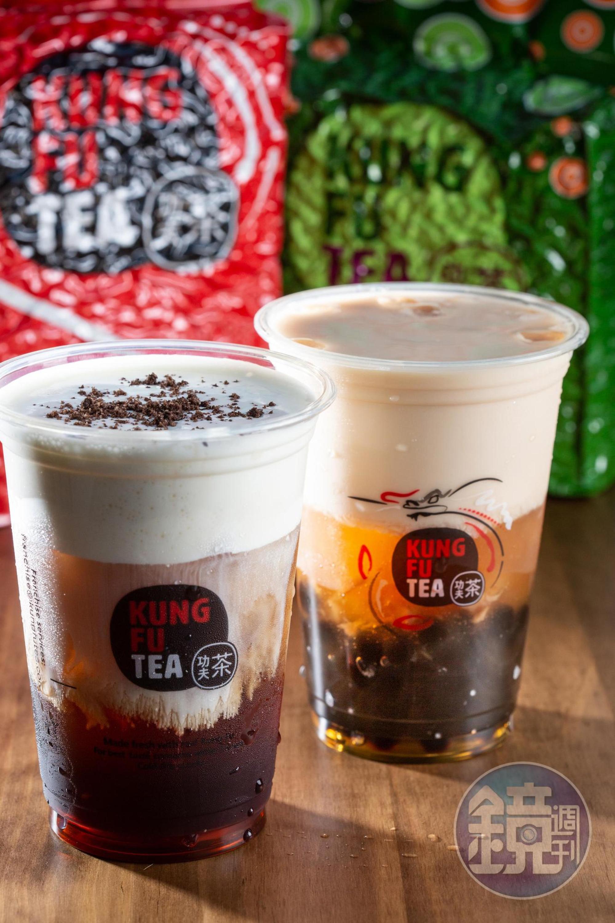 頂呱呱與「美國功夫茶Kung Fu Tea」合作，推出有酒精的手搖飲。