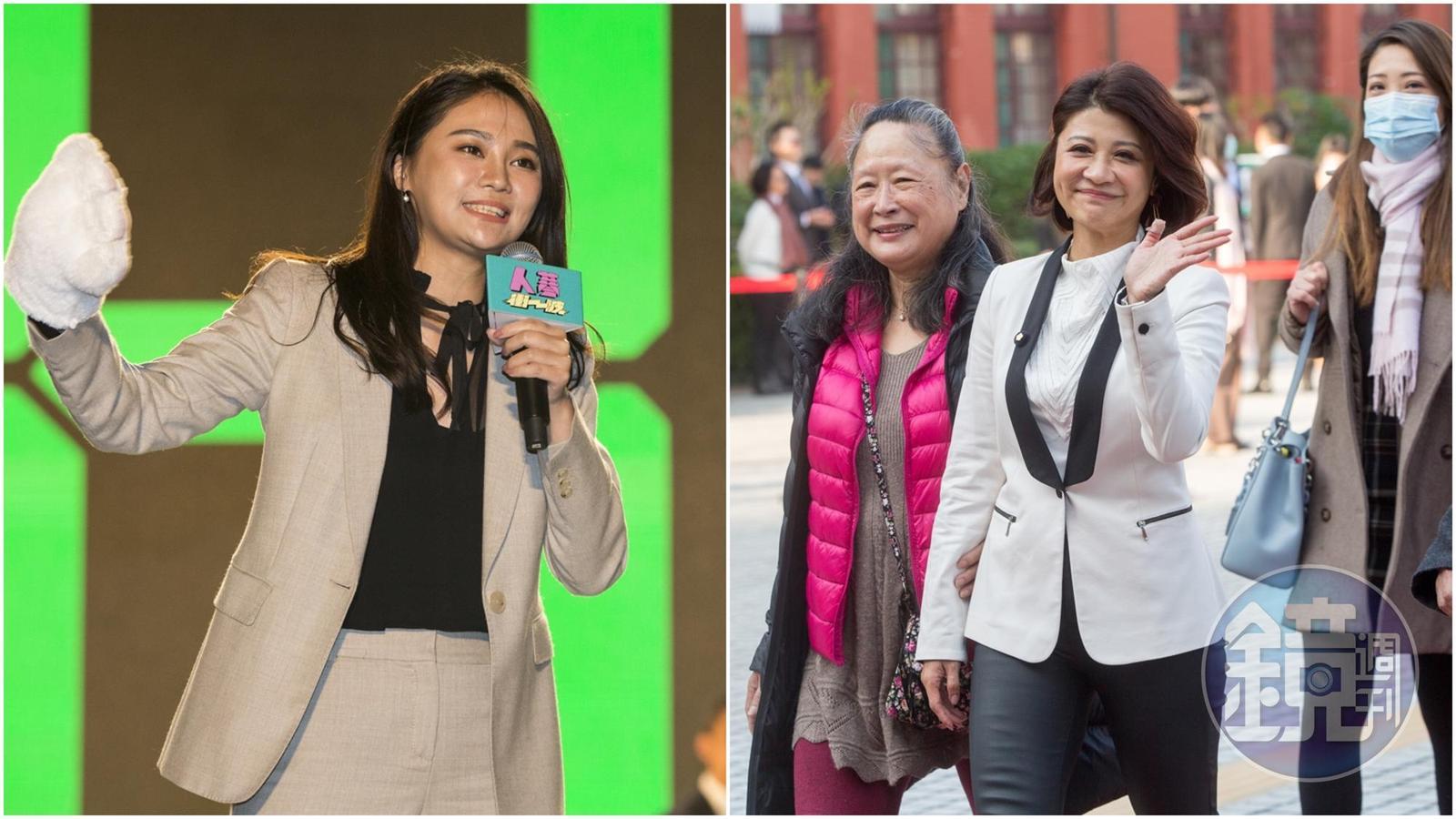 宣導口罩留給最需要的人，民進黨立委林楚茵（右）、吳思瑤、洪申翰、賴品妤（左）、范雲等明早將發送「我罩你，你先領」貼紙。