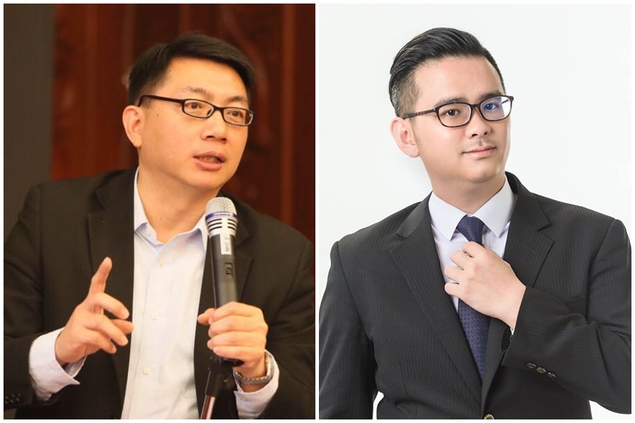 黃健豪（右）今在臉書發文痛批，指徐正文（左）欠社會一個交代。（翻攝自黃健豪、徐正文臉書）