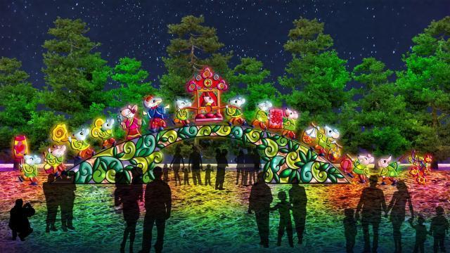 童趣奇幻的「歡樂燈區」是親子同遊2020台灣燈會首選。(圖/交通部觀光局提供)