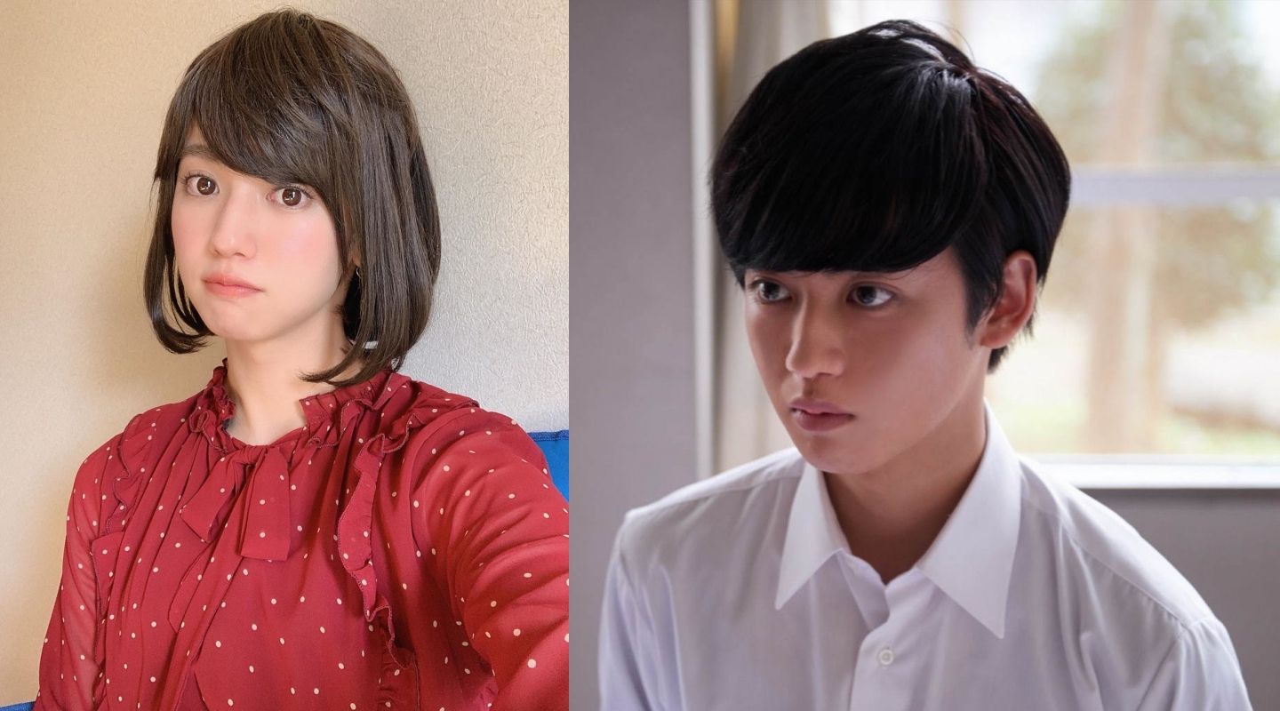 日星優太郎扮女裝不輸真正女生美貌。（左翻攝優太郎IG，右為威視電影提供）