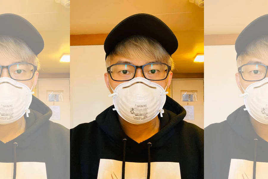 台灣魔術師陳日昇，目前正在鑽石公主號上隔離。（翻攝自陳日昇臉書）