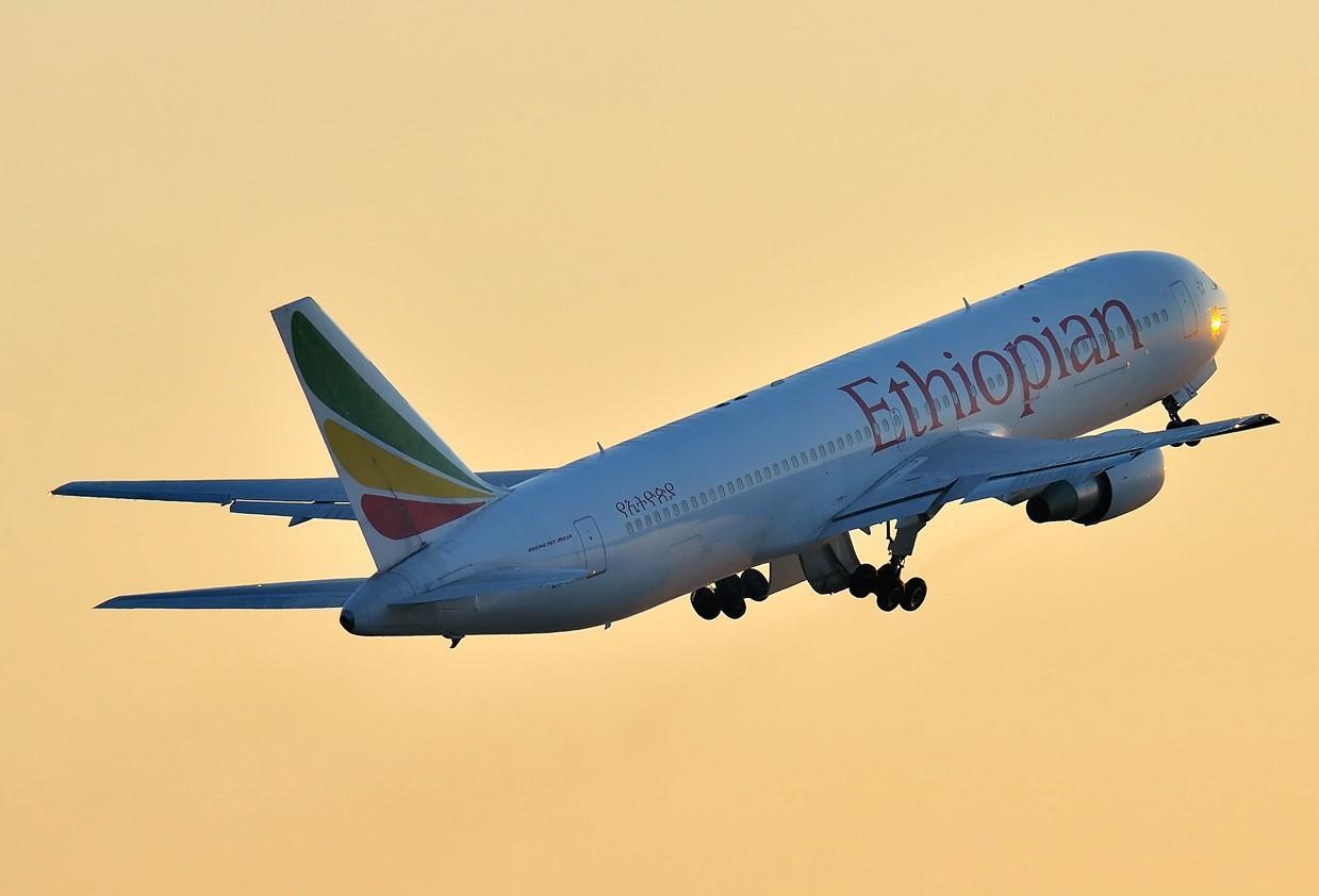 衣索匹亞航空不停飛中國航線。(翻攝自Ethiopian Airlines Twitter)
