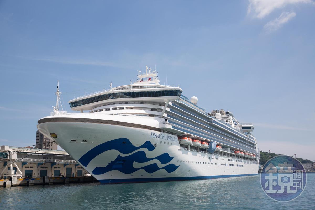郵輪鑽石公主號上武漢肺炎確診病例暴增至61人，由於停靠過基隆港，且船上旅客還下船遊玩，引發基隆當地民眾不安。（示意圖，非當事船）