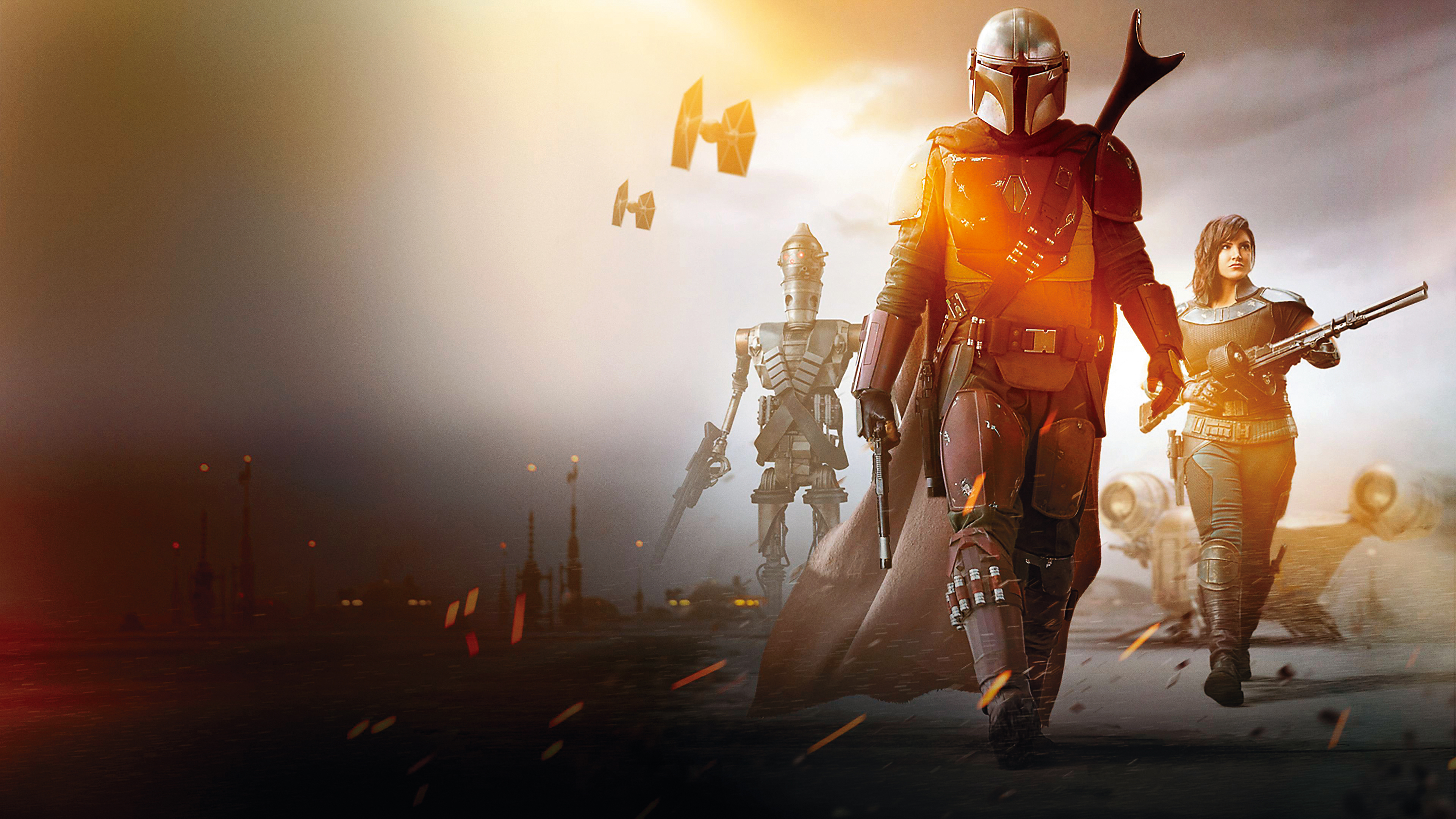 迪士尼推出的串流平台Disney Plus去年11月上線，首波原創影集主打星戰系列的衍伸劇《曼達洛人》。（翻攝自disneyplus.com）