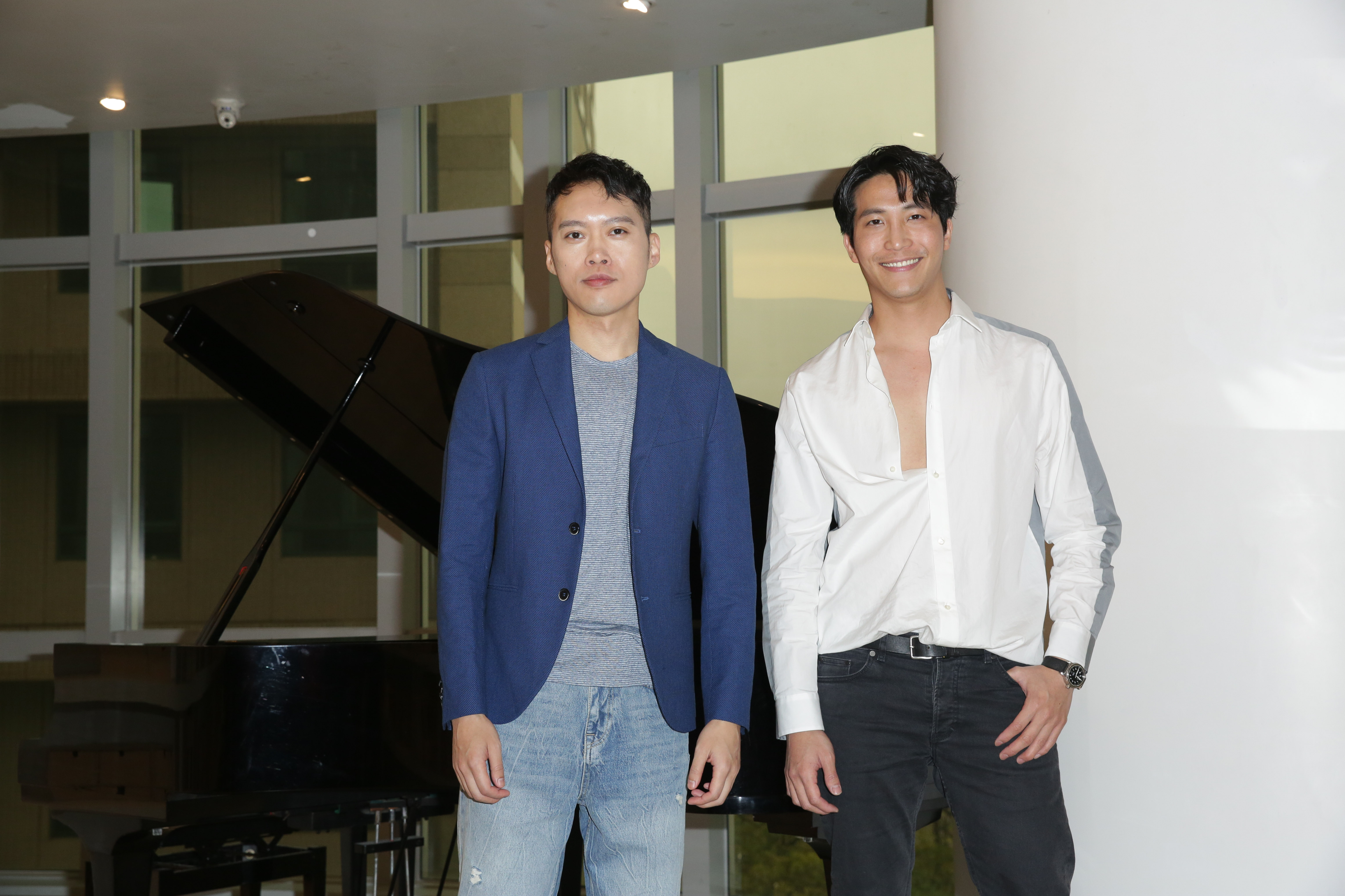 林中琦舉辦記者會，吳翔震到場助陣。