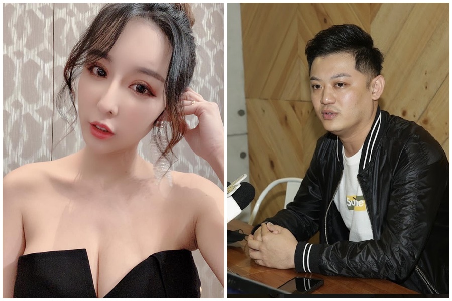 雪碧疑與老闆郭柏均發展婚外情，並為對方產下一子。郭柏均今再度召開記者會，提出四點聲明。（左圖翻攝自臉書）