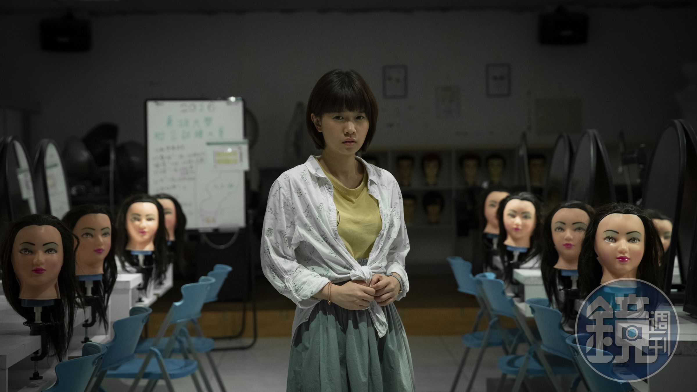 嚴正嵐超怕鬼片，卻主演了鬼片，但這次拍《女鬼橋》總算讓自己過了一個關。（傳影互動提供）