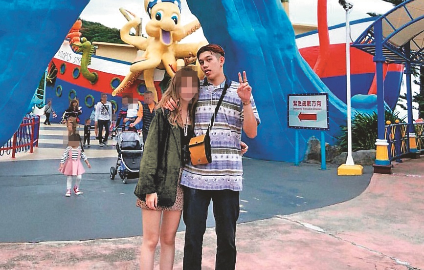 右右（左）和陳晁慶（右）僅交往7個多月，卻因陳晁慶的惡行，讓她蒙上一輩子的陰影。（當事人提供）