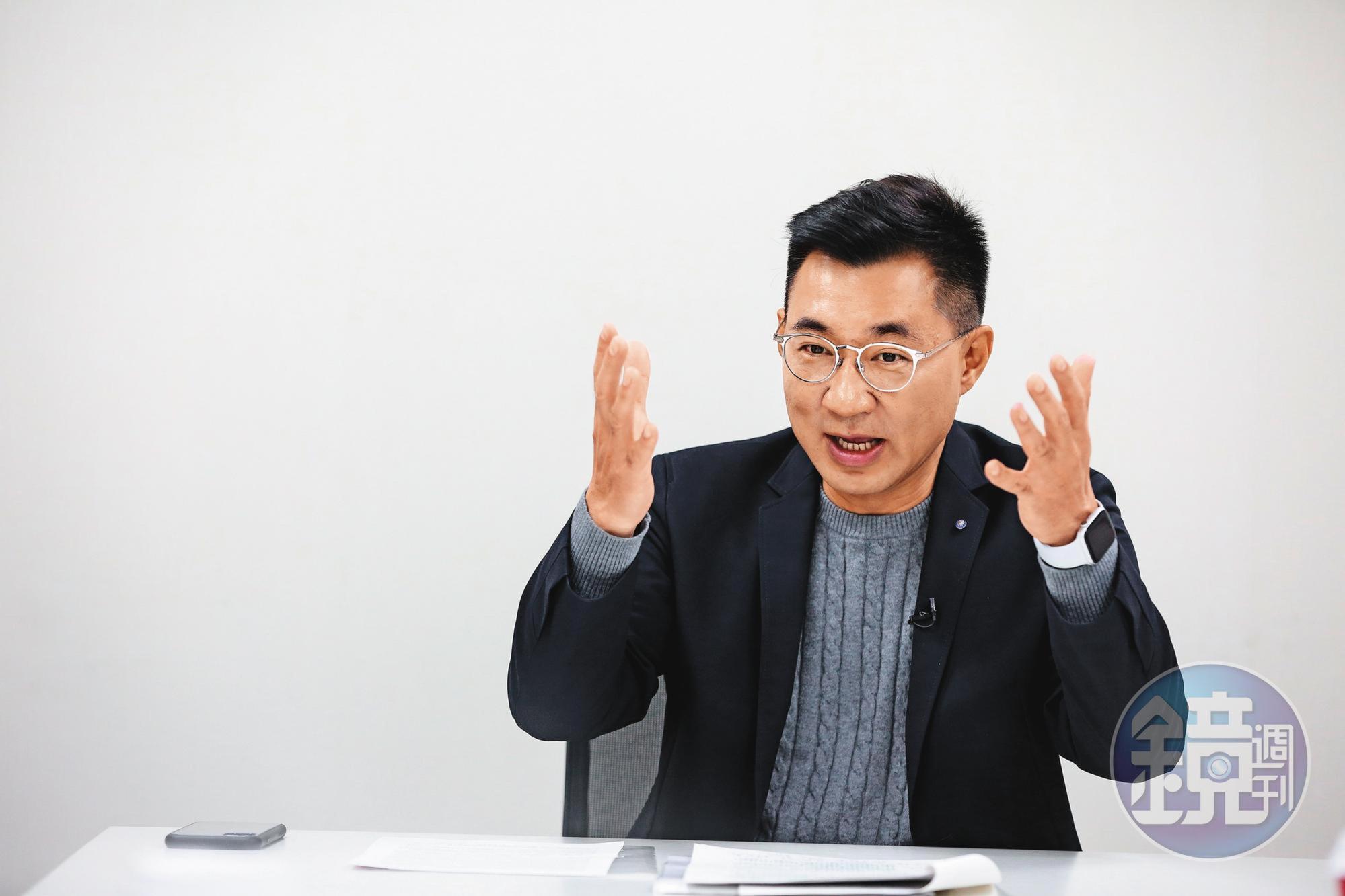 江啟臣接受本刊專訪時強調，國民黨必須重建品牌價值，符合時代的趨勢及民意。