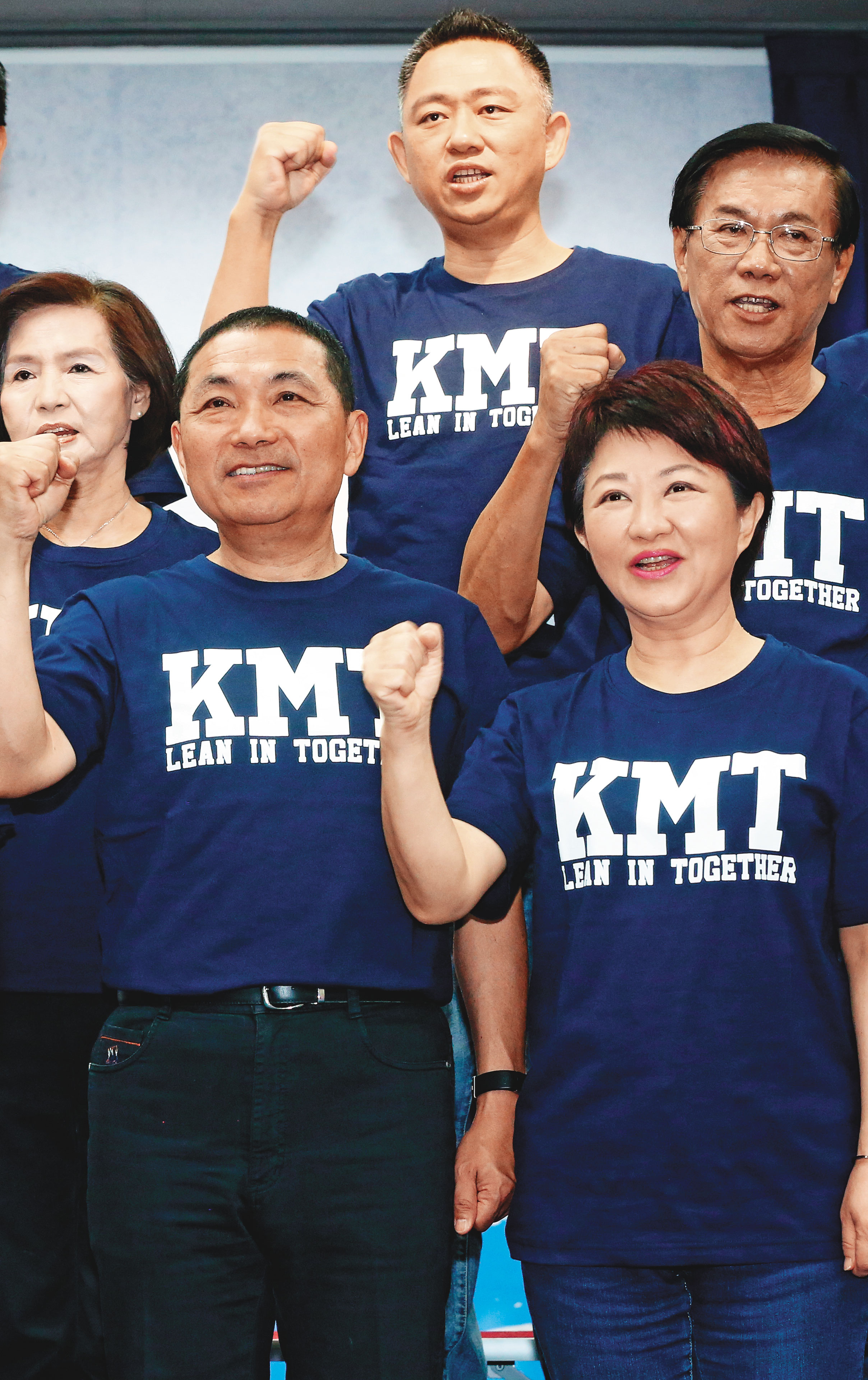為與民意接軌,江啟臣主張將新北市長侯友宜(左)、台中市長盧秀燕(右)等藍營地方諸侯,納入決策平台的黨務核心。
