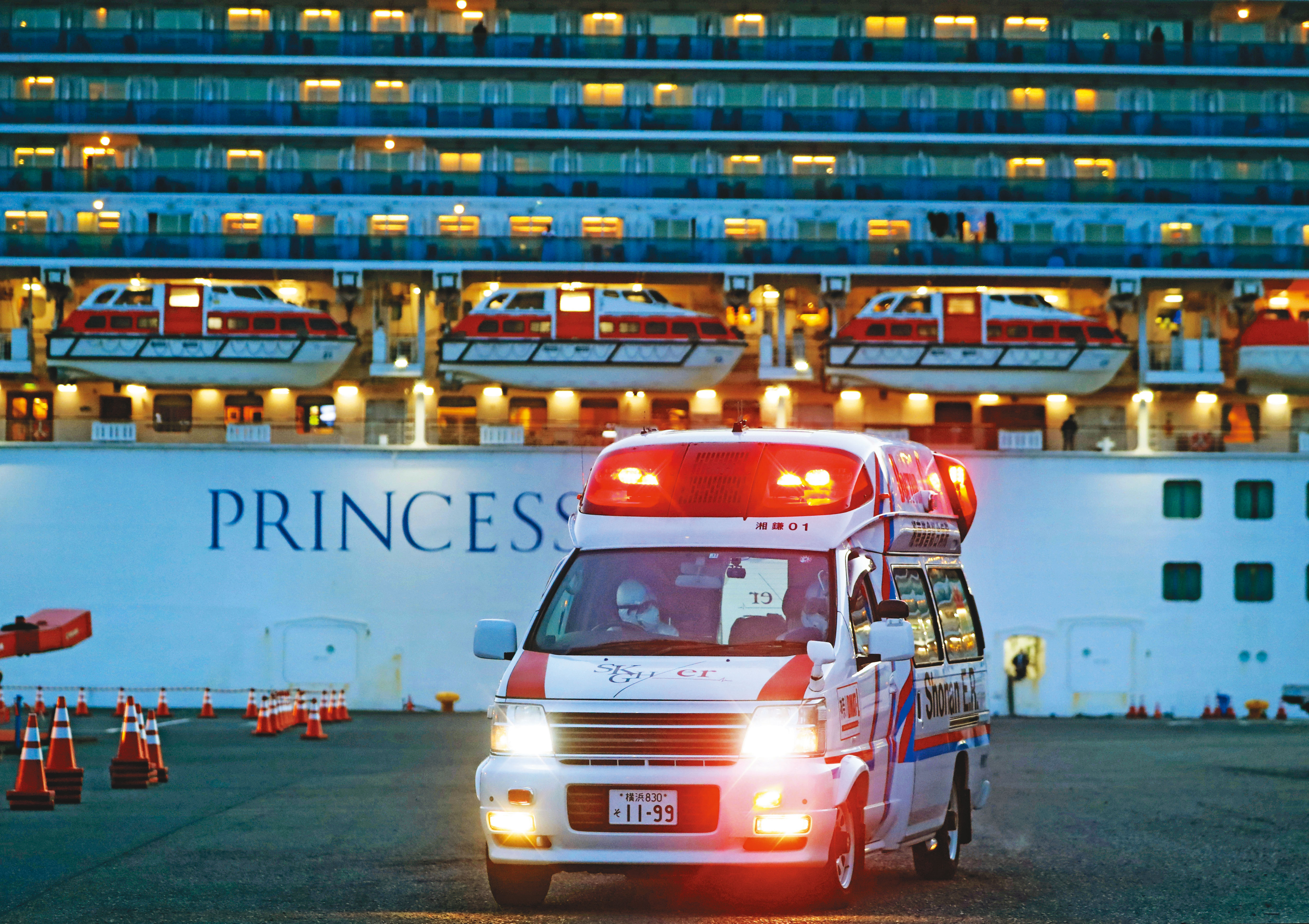 鑽石公主號遊輪確診案例不斷新增，船客過去接觸過的對象，已成政府密切鎖定防堵的感染源之一。（達志影像）