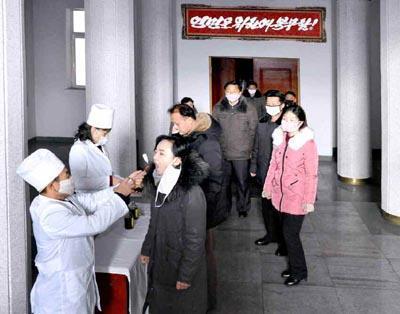 北韓官媒報導全國加強新型冠狀病毒的各項防疫措施。（網路截圖：Rodong Sinmun）