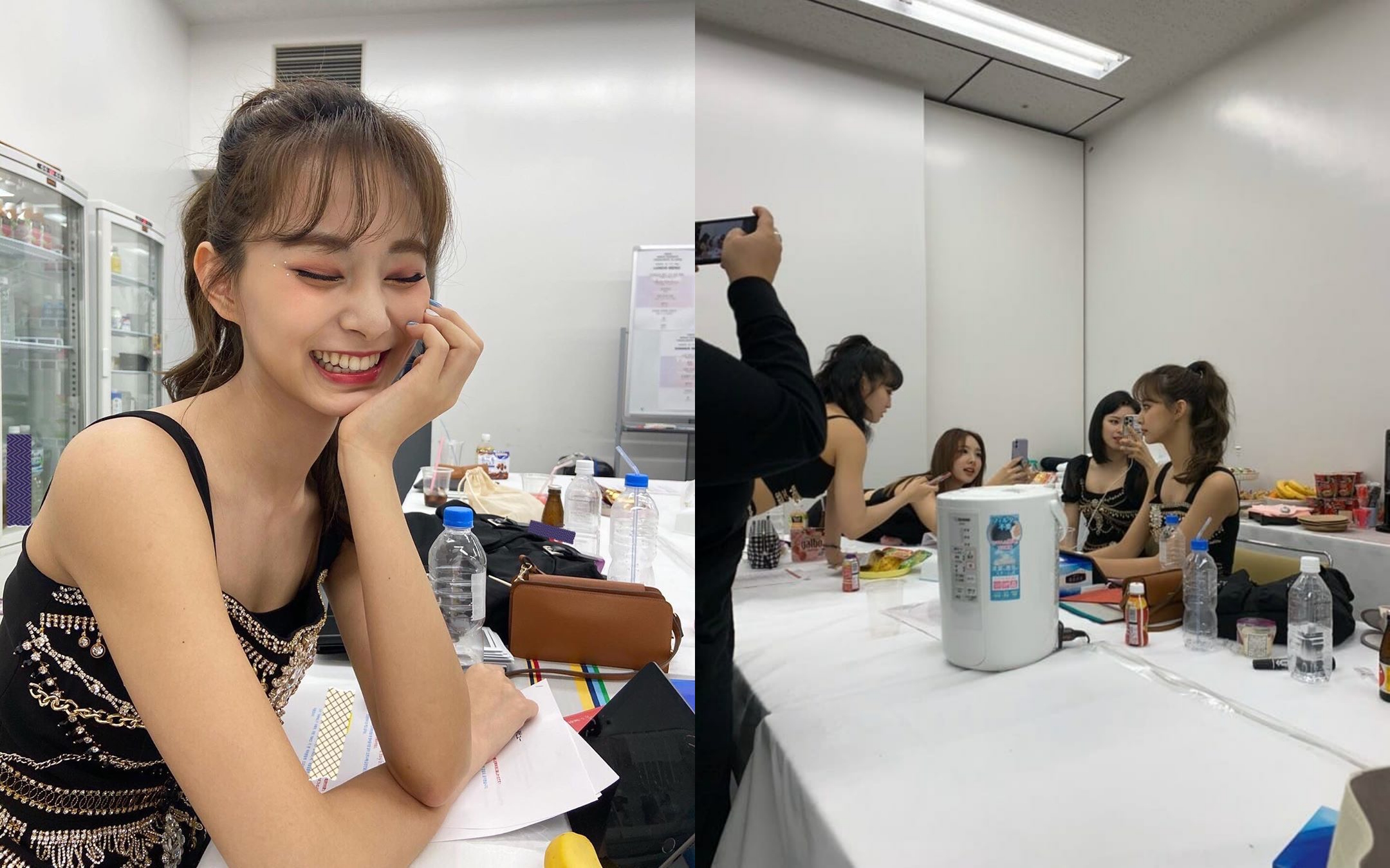 原來拍下子瑜照片的是TWICE成員們，子瑜被拍得笑場。（翻攝自TWICE IG）