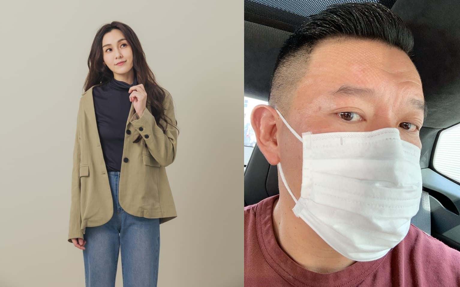 范瑋琪（左圖）先前因不滿政府宣布口罩禁止出口一個月政策飆罵，港星杜汶澤（右圖）也對最近的「口罩之亂」在臉書諷刺范瑋琪。（翻攝自范瑋琪、杜文澤臉書）