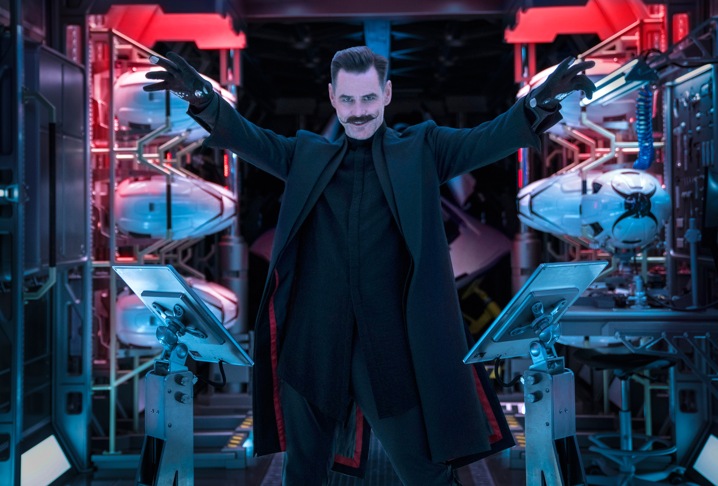 大家熟悉的金凱瑞回來了，走出了人生的低潮，回到《音速小子》任性搞笑使壞。（UIP提供）