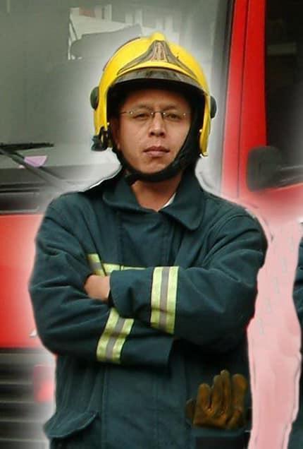 小隊長馮永昌在車禍中殉職。(翻攝畫面)