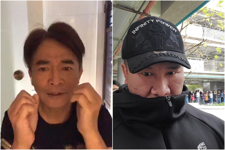 被館長（右圖）暗酸不敢批評中國大陸，吳宗憲（左圖）開直播反擊了。（翻攝自吳宗憲、飆捍臉書）