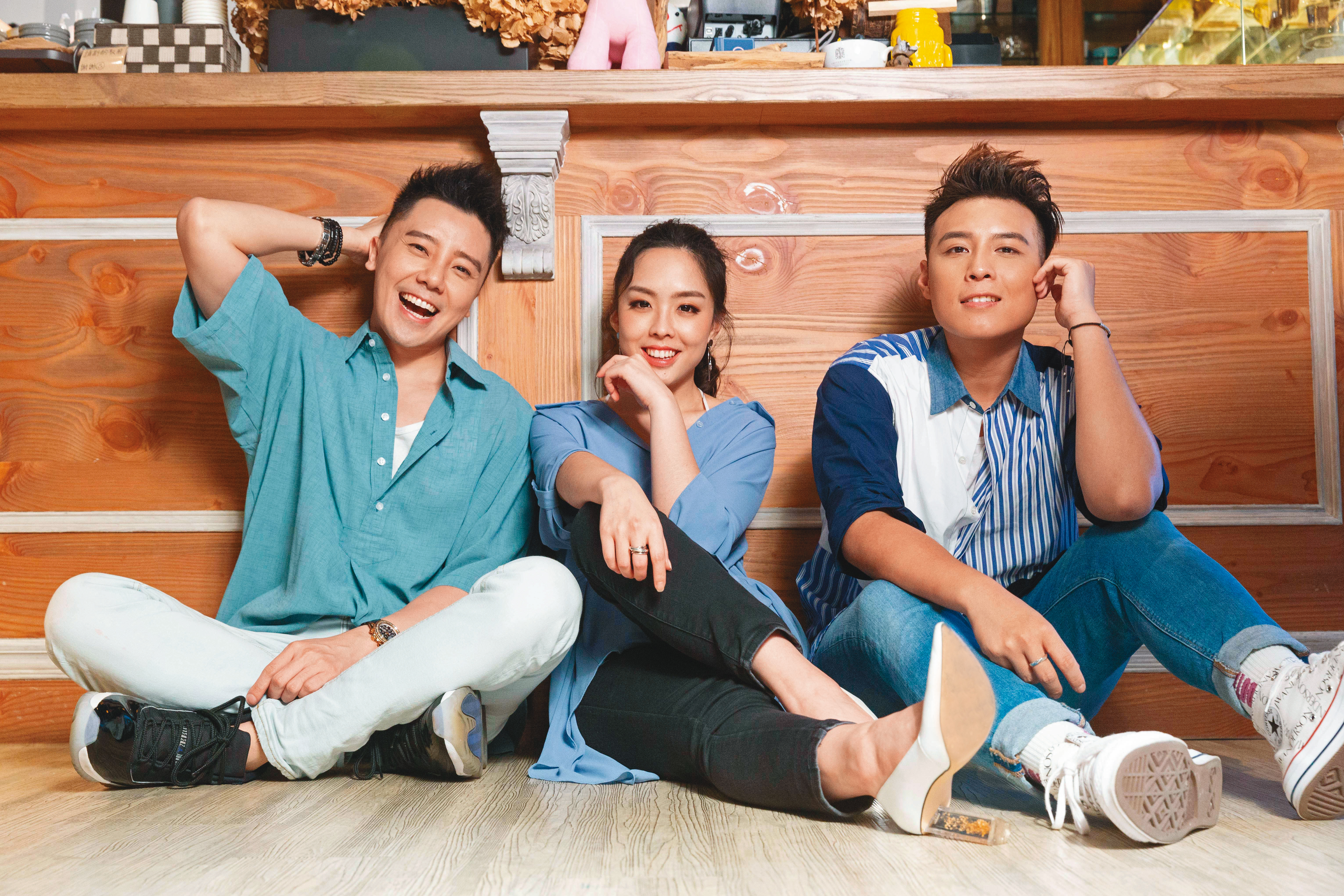 MFM由羅嘉豪（左起）、祖絲、AJ組成，3人為了圓夢而來台發行國語專輯《限時動態》。