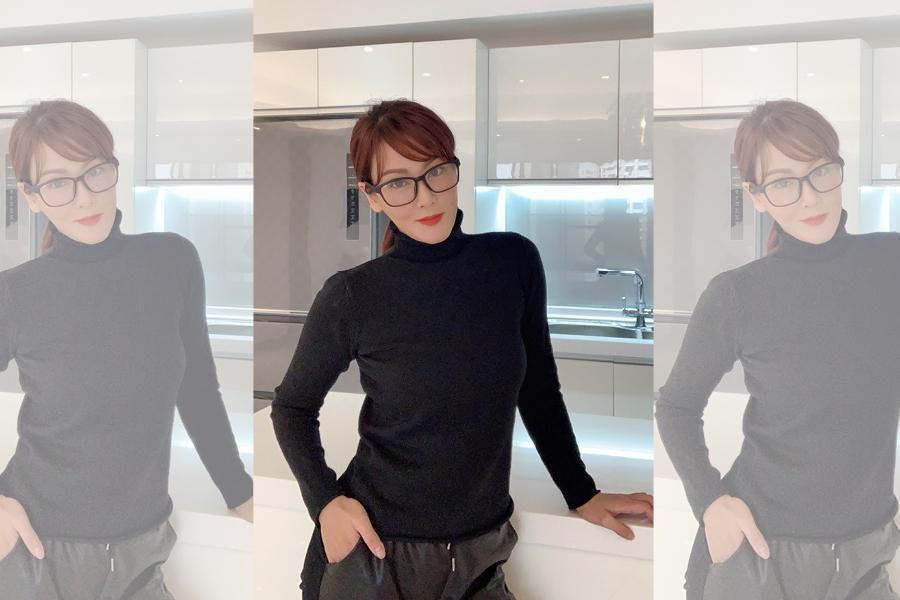 邱琦雯近日窩家中躲疫情稱自己成宅女。(圖/艾迪昇提供)