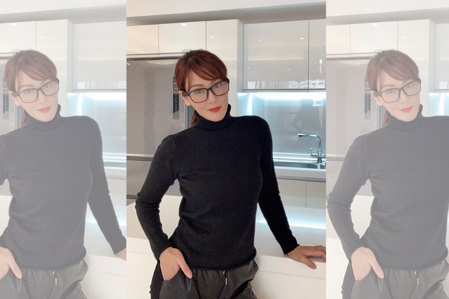 邱琦雯近日窩家中躲疫情稱自己成宅女。（圖／艾迪昇提供）