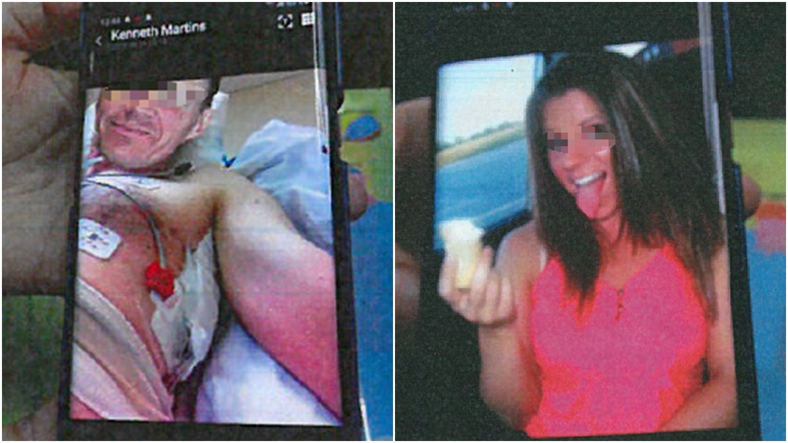 愛情詐騙歹徒使用受傷或假女兒照片行騙。（翻攝畫面）