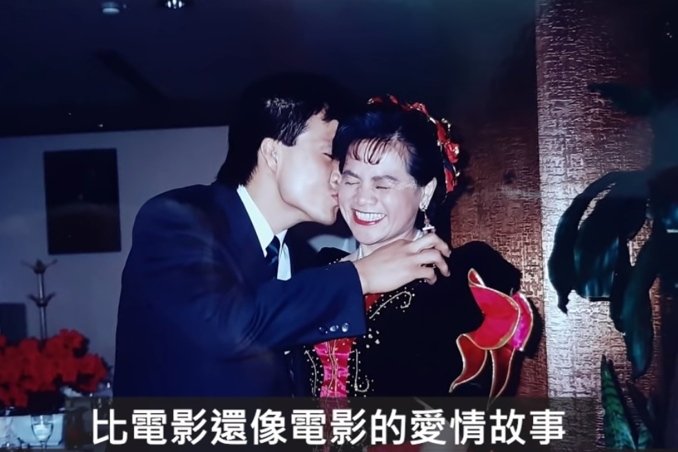 北韓柔道選手李昌壽和台灣女選手陳鈴真1991年在韓國結婚。（翻攝自YouTube BBangjin）