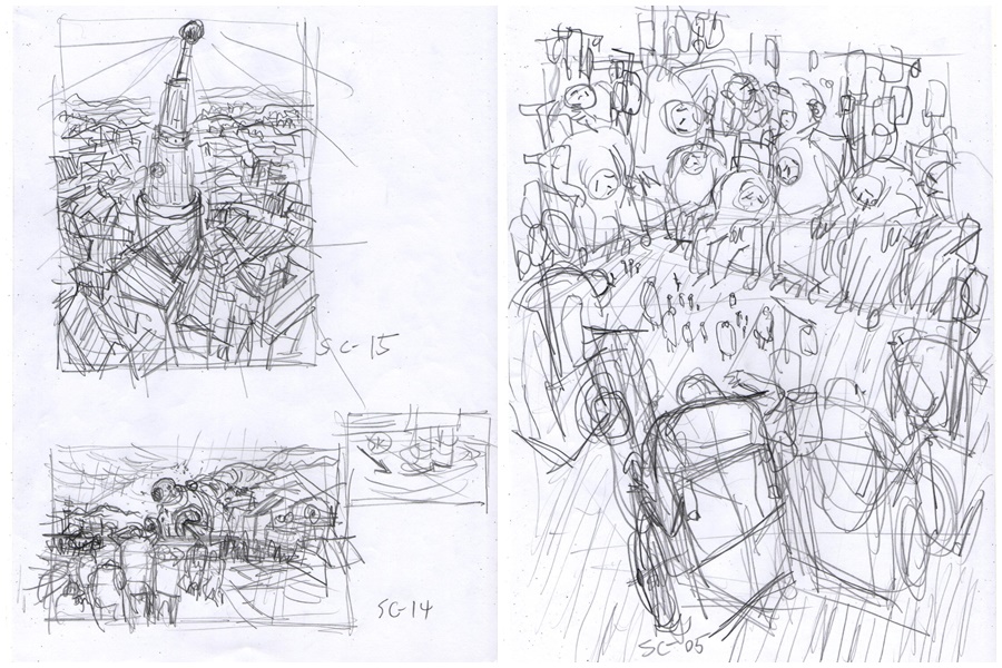 《金魚》強調畫工，以一秒12格動畫創作，片長17分鐘需1萬2千多張畫稿。（零壹影像有限公司提供） 