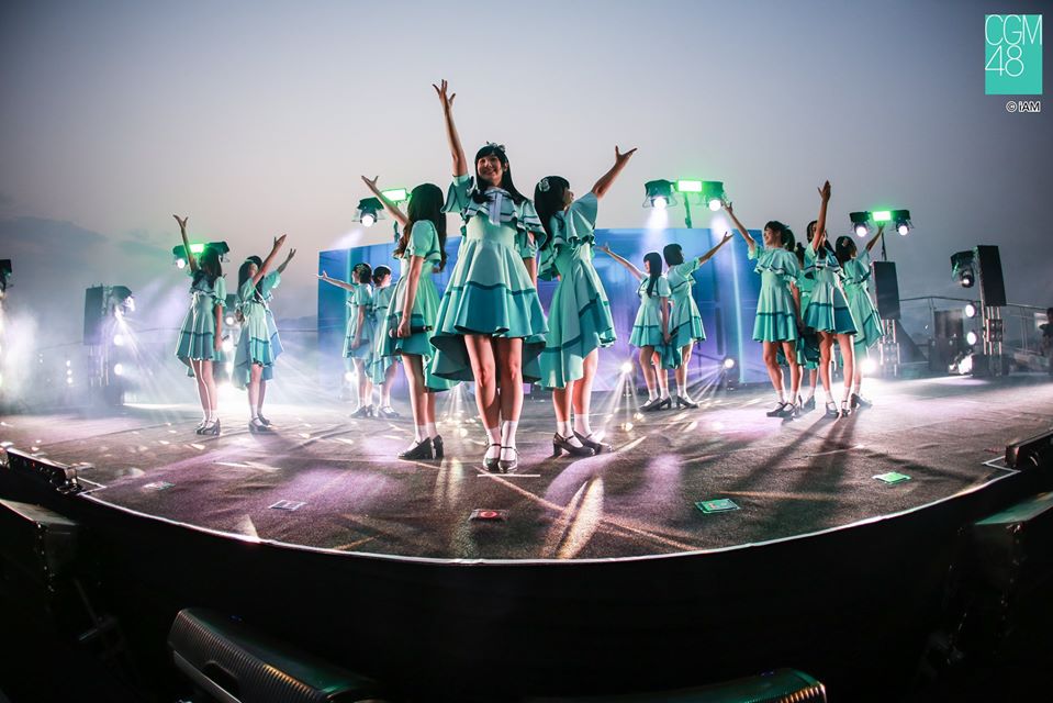 CGM48在清邁舉辦出道單曲的活動。（翻攝自CGM48粉絲頁）