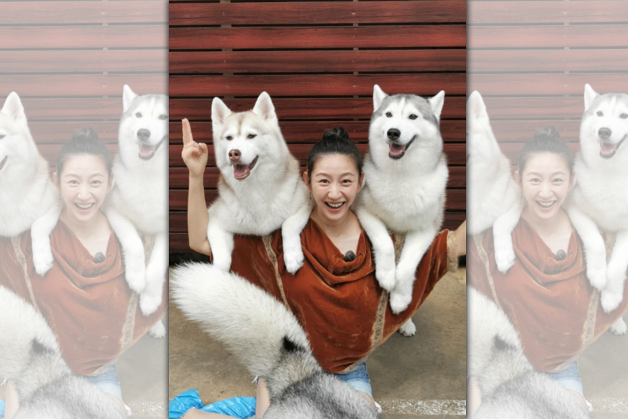 唐一菲家中有3位長輩得了武漢肺炎。（翻攝自微博）