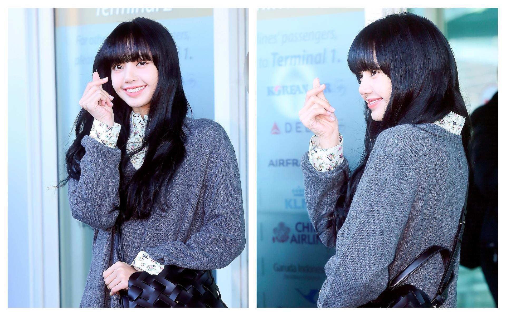 韓國人氣女團 BLACKPINK的Lisa出發前往米蘭時裝週參加PRADA 2020秋冬女裝秀。(PRADA提供)