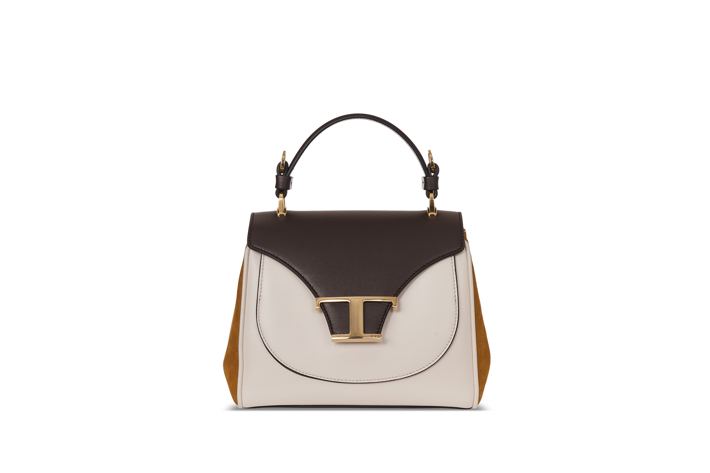 TOD’S Timeless Bag異材質拼接撞色提包。NT72,300 （迪生提供） 