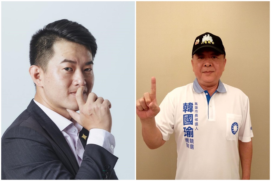 針對吳斯懷（右）日前書面質詢批蔡英文挑釁中國，陳柏惟（左）忍不住發文痛罵，更呼籲民眾一同下架吳斯懷。（翻攝自臉書）