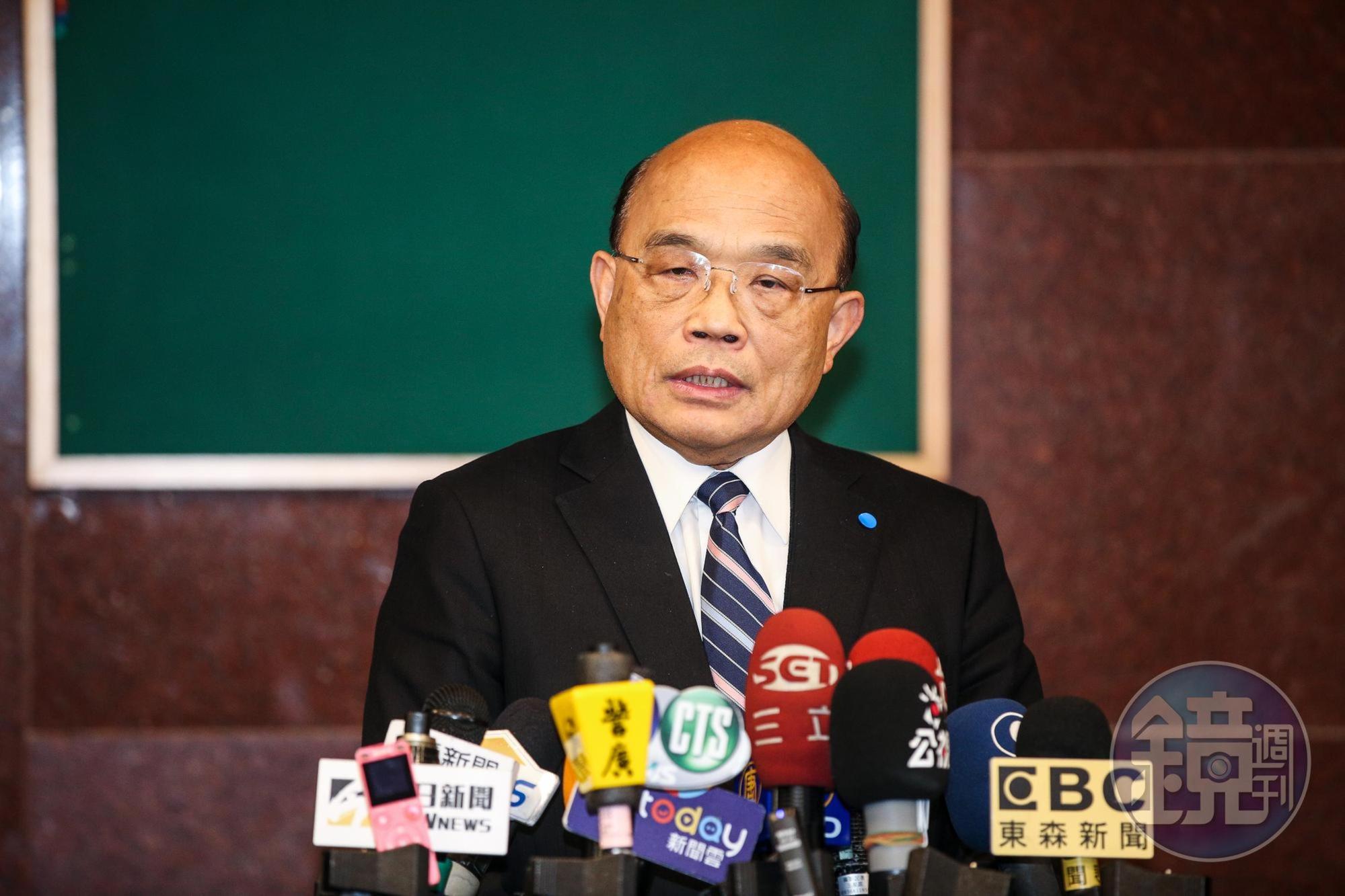 行政院長蘇貞昌今到立法院拜會民進黨團。