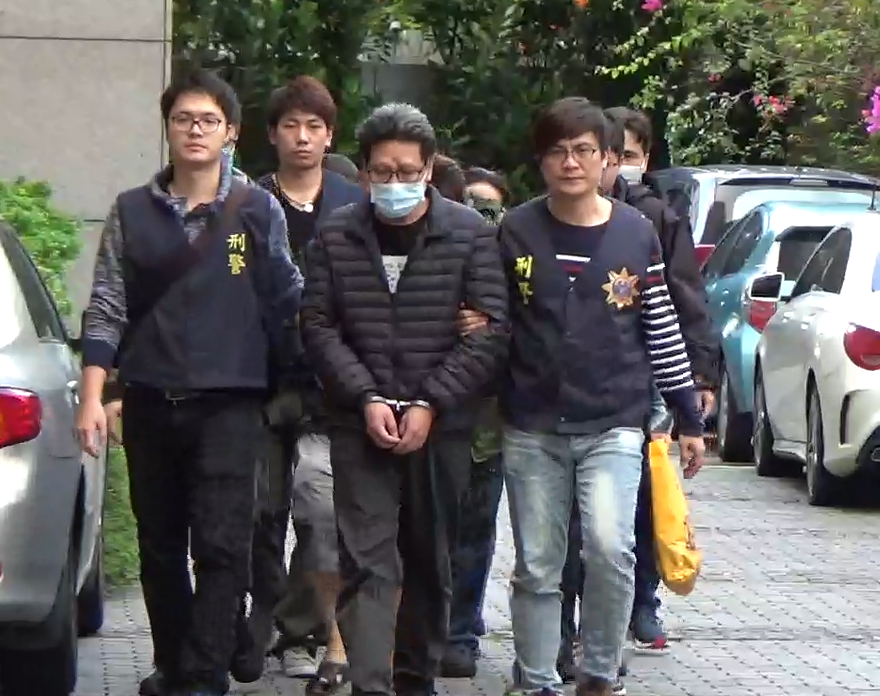 譚姓主嫌集團遭警方逮捕。