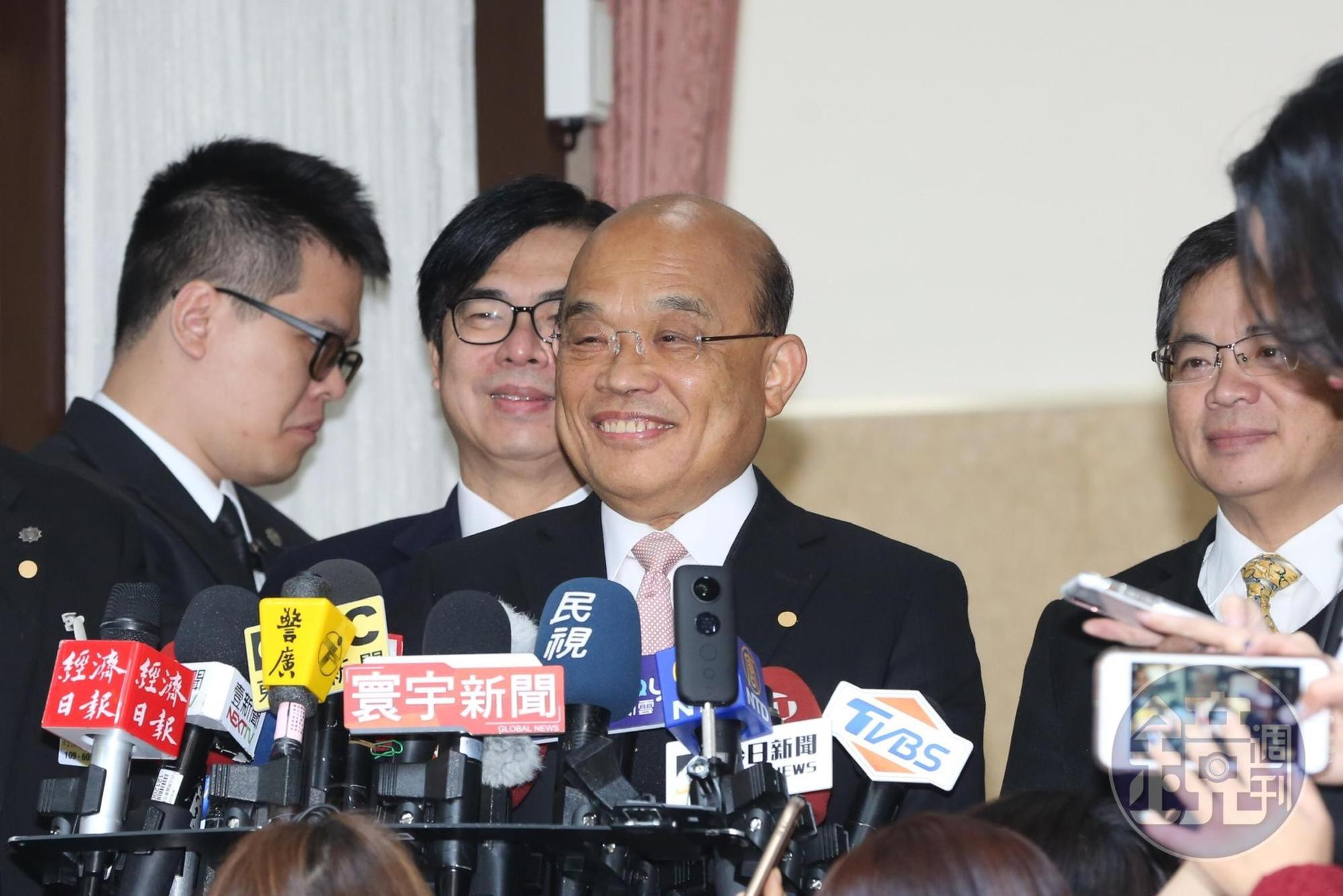 行政院長蘇貞昌希望立法院儘速通過防疫特別條例。