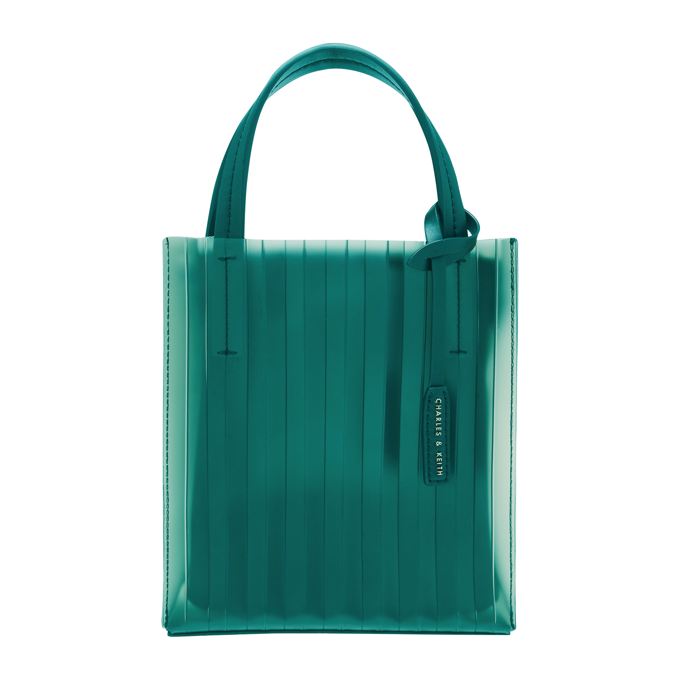 小型半透明托特包。 NT$1,990。（CHARLES & KEITH提供）