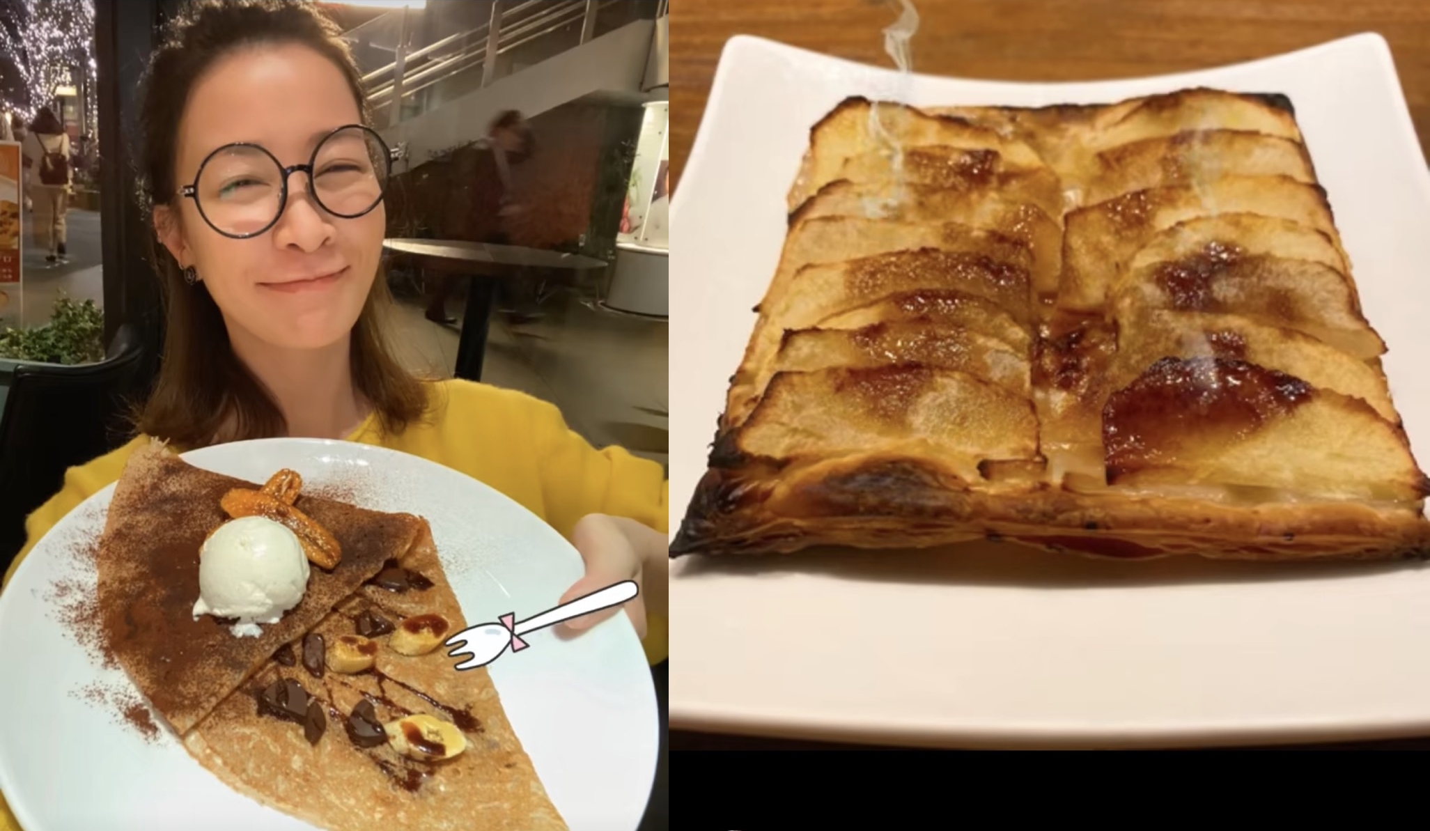 佘詩曼秀廚藝，烤春雞、蘋果派、酸辣麵等美食，看得讓人食指大動。（翻攝自佘詩曼小紅書）