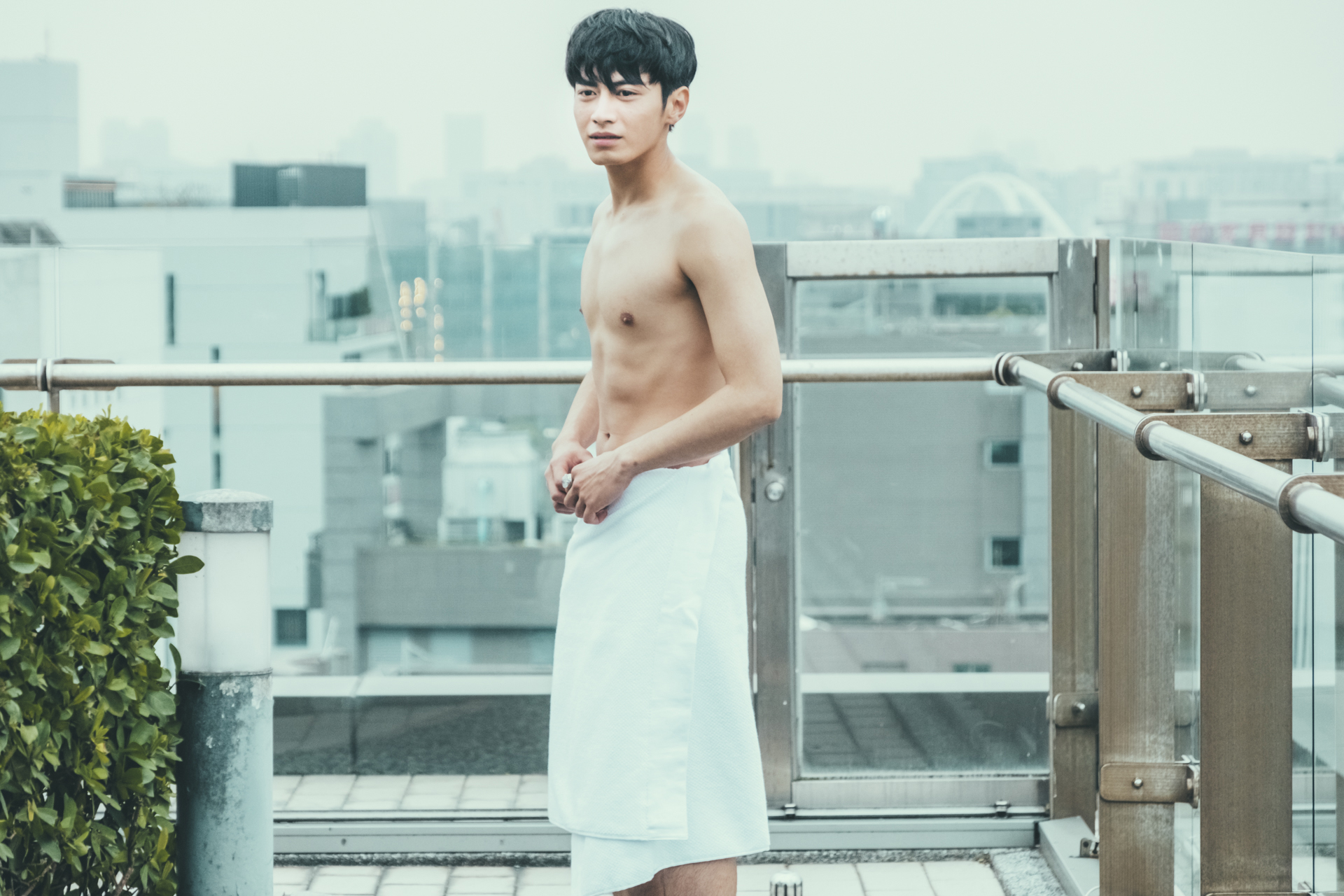 宋柏緯為了裸身戲，臨時抱佛腳狂運動。（Tvbs提供）