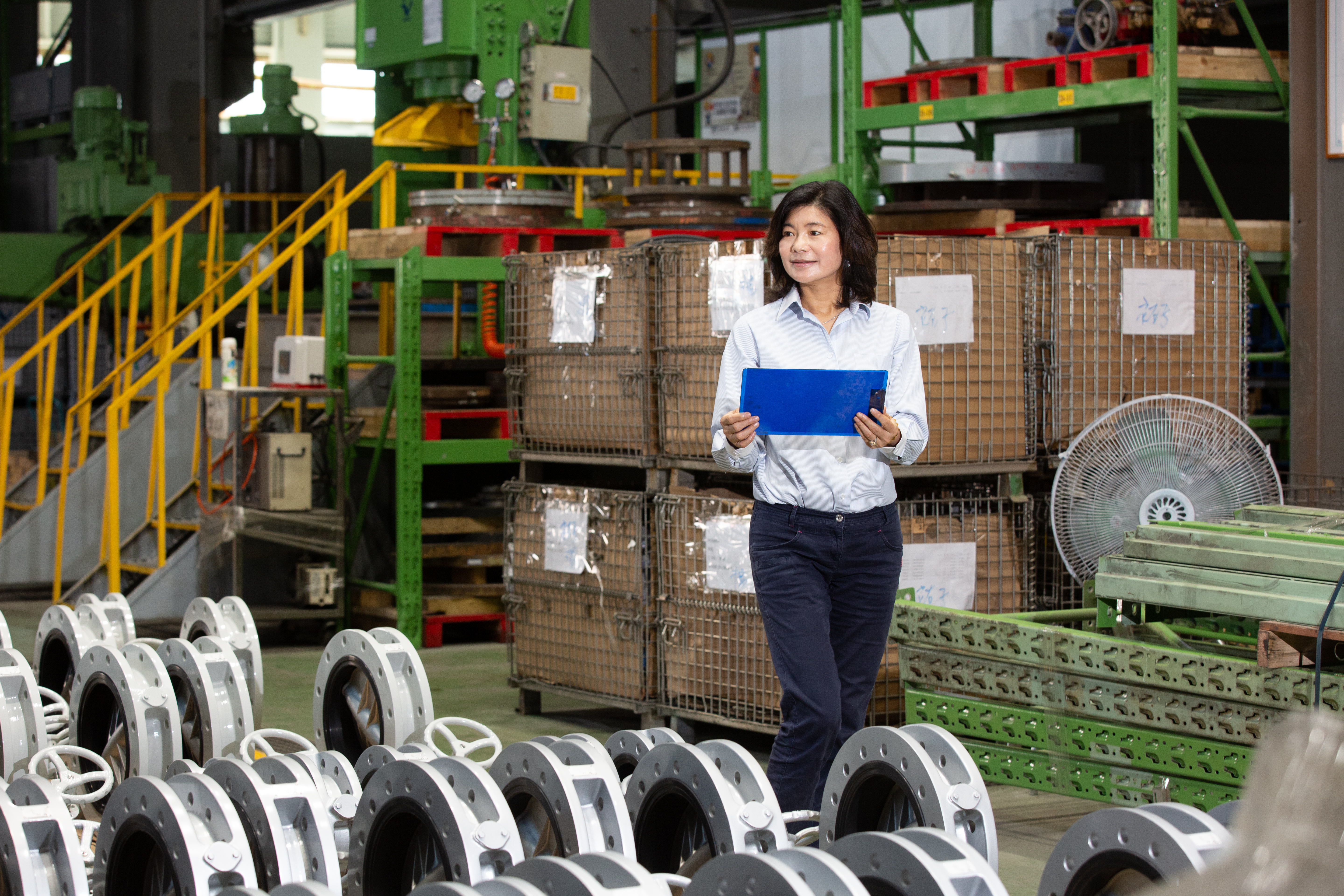 業務起家的錢佩玲,是捷流閥業的銷售扛霸子,台灣製造業前500大企業都是其客戶,去年年收23.8億元,穩居「台灣閥王」寶座。